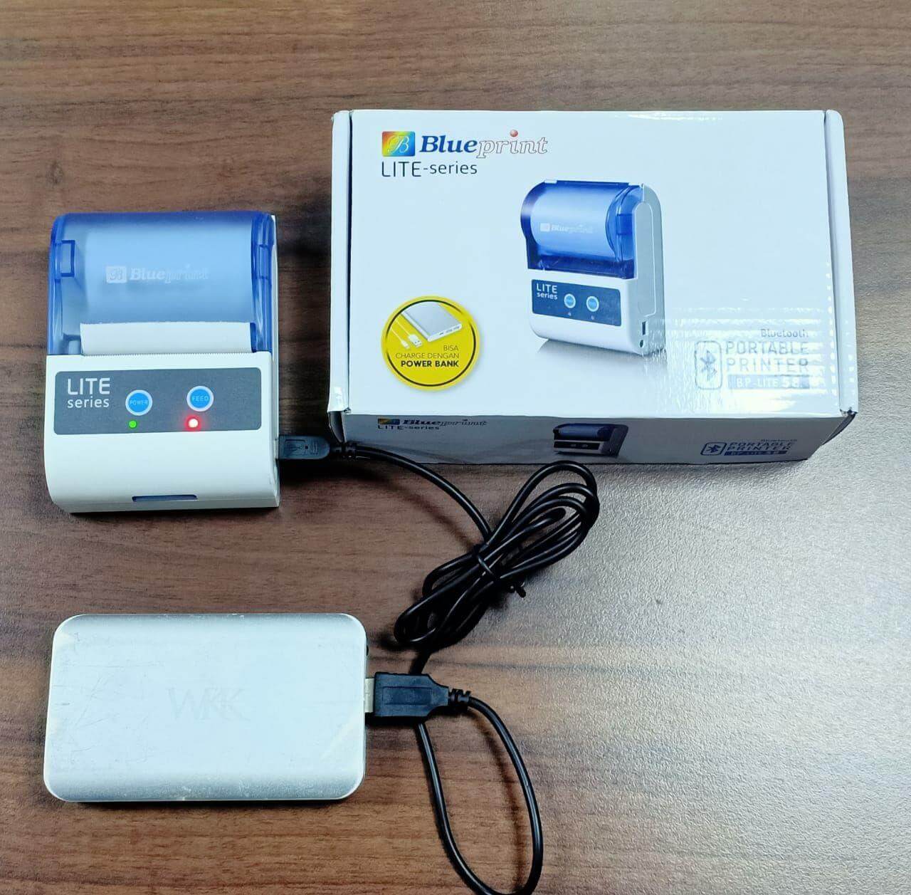 Printer Mini Thermal Bluetooth Murah - BPLite TMU58 - Charge dengan Powerbank