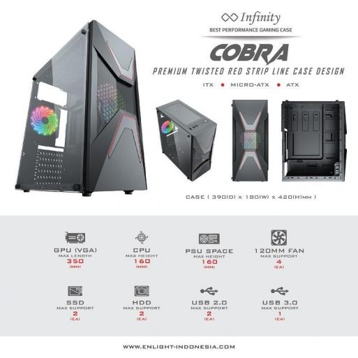 Casing Infinity Cobra ATX - 800px