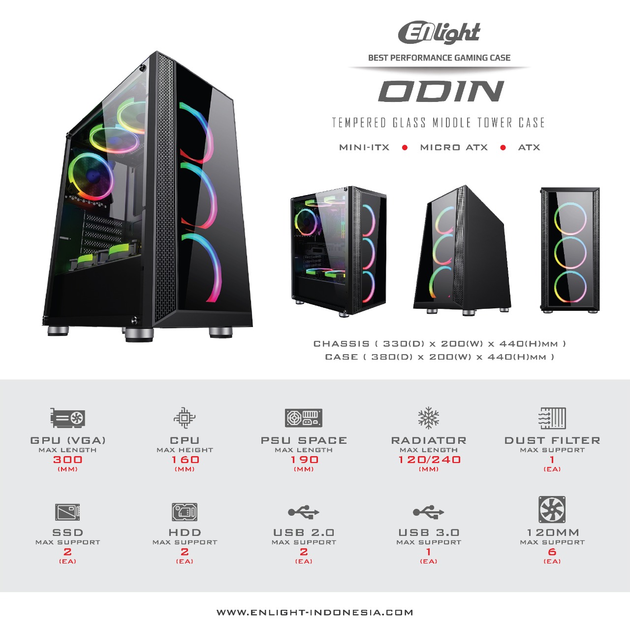 Case Gaming Enlight ODIN