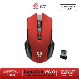 Fantech RAIGOR II WG10 Mouse Wireless Gaming - Ruby Red - 1