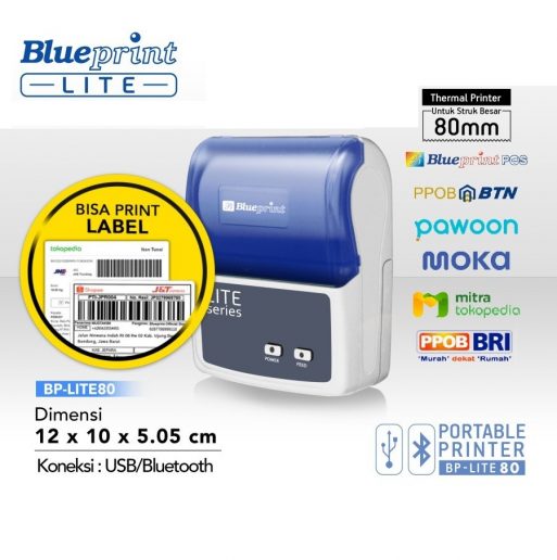 Printer Kasir Portable Bluetooth - Blueprint Lite 80 - 2