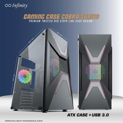 Case Gaming Infinity Cobra Micro ATX  - ATX - Image 3