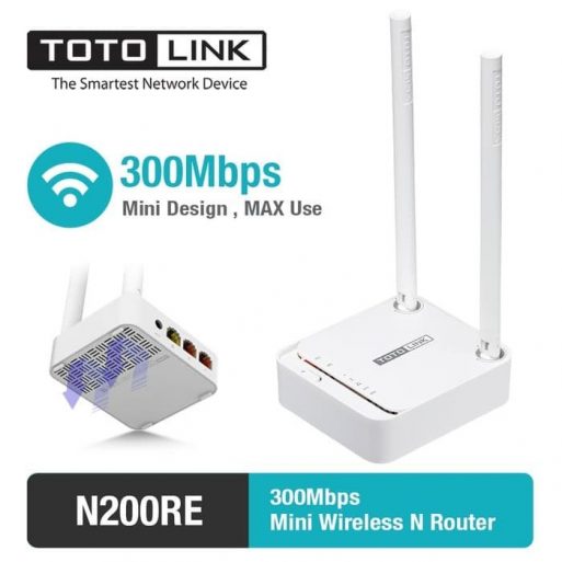 Totolink N200RE Mini Wireless N Router 300Mbps - V5 Murah
