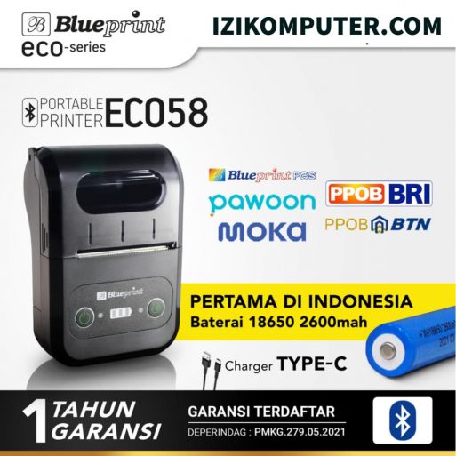 Printer Thermal Blueprint ECO 58 ECO58 - IZI VLITE
