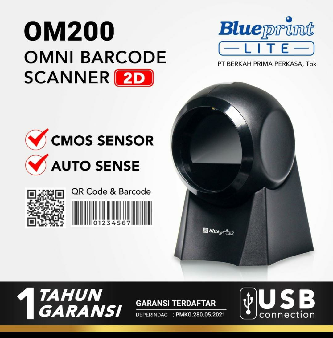 Barcode Scanner OMNI OM200 2D Auto Scan Blueprint