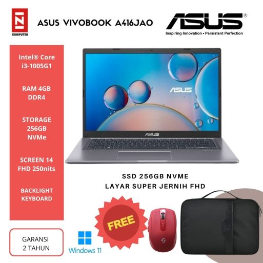 ASUS VIVOBOOK A416JAO VIPS322 SLATE GREY (1)