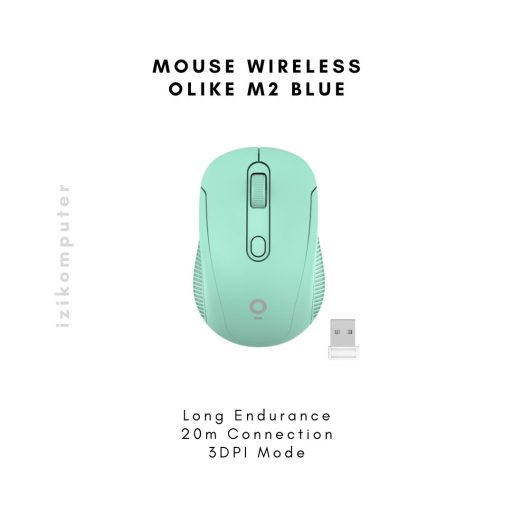 Mouse Wireless Olike M2 Blue