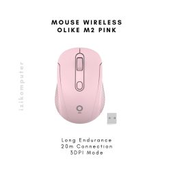 Mouse Wireless Olike M2 Pink 1