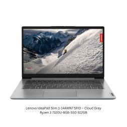 Lenovo IdeaPad Slim 1-14AMN7 5FID – Cloud Grey Ryzen 3 7320U-8GB-SSD 512GB 1