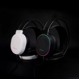 Headset REXUS Gaming HX-9 - Black - White USB 71 RGB Light +Fleksibel Mic