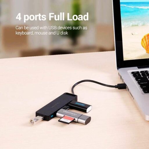 Vention USB HUB 4 Port USB 3.0 High Speed CHLBF - 1M Original with Power Extension - 5